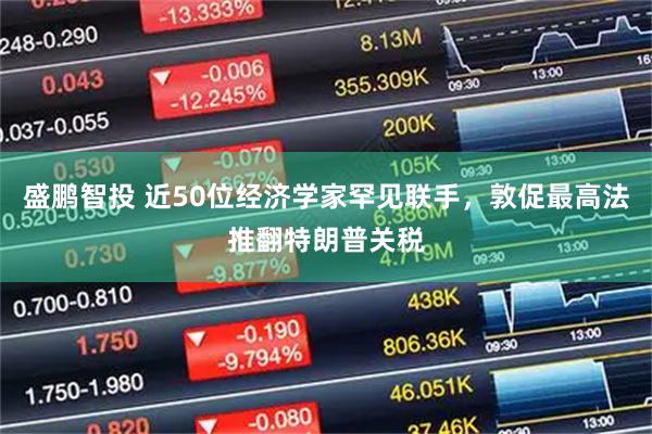 盛鹏智投 近50位经济学家罕见联手,敦促最高法推翻特朗普关税