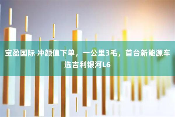 宝盈国际 冲颜值下单,一公里3毛,首台新能源车选吉利银河L6